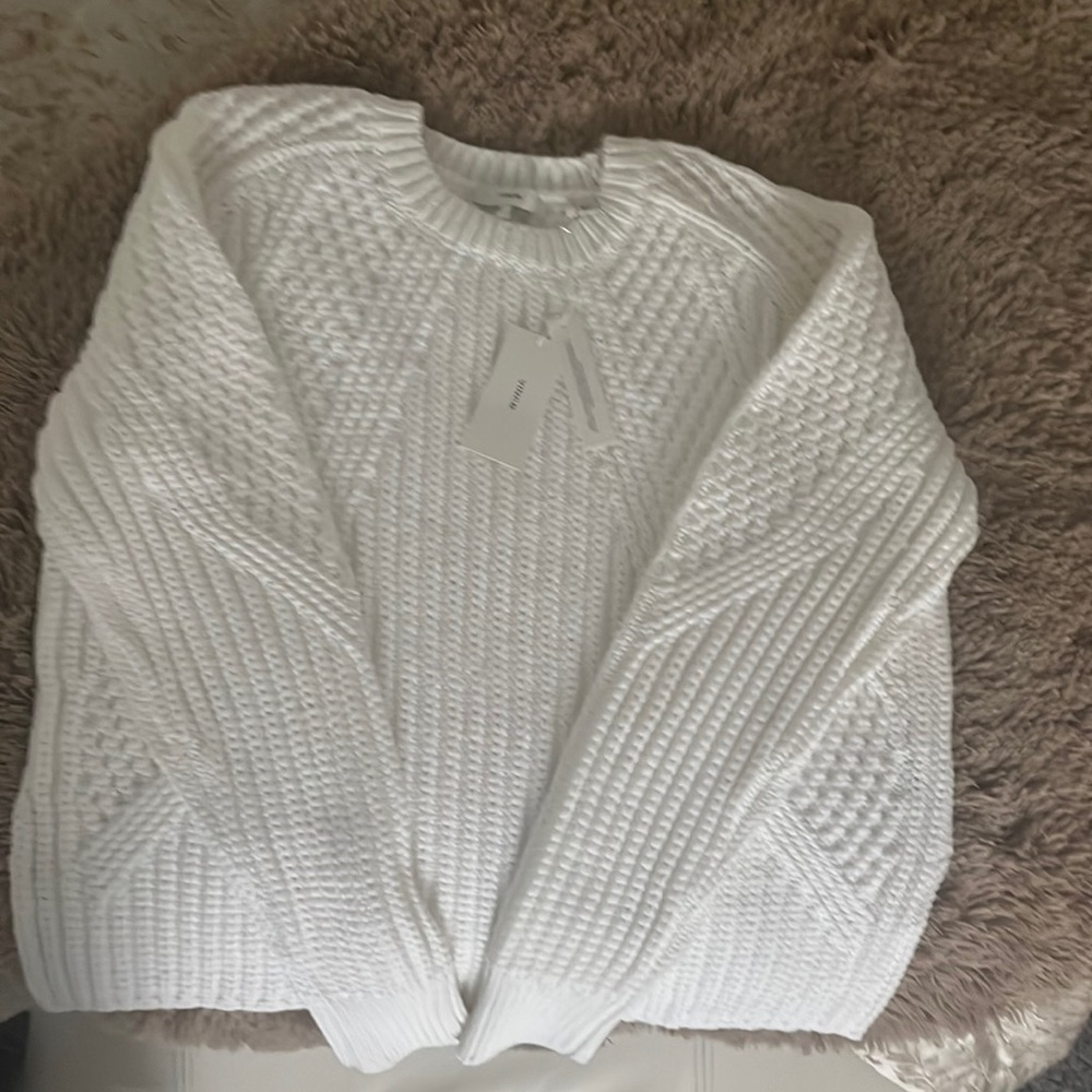 Vince sweater . Size L. Crewneck . White . New with tags .